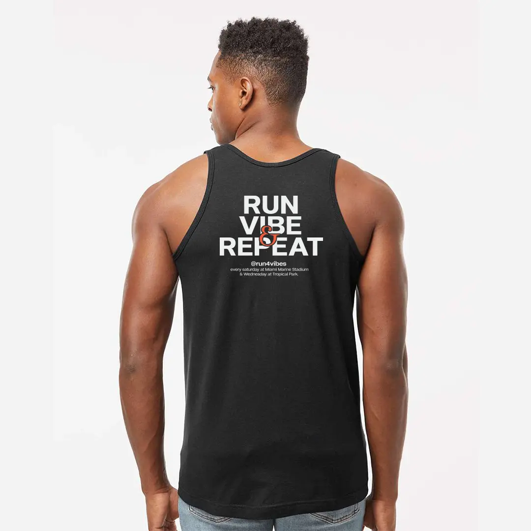 Run4Vibes Street Tank – Key Biscayne Run Vibe Repeat - Image 2